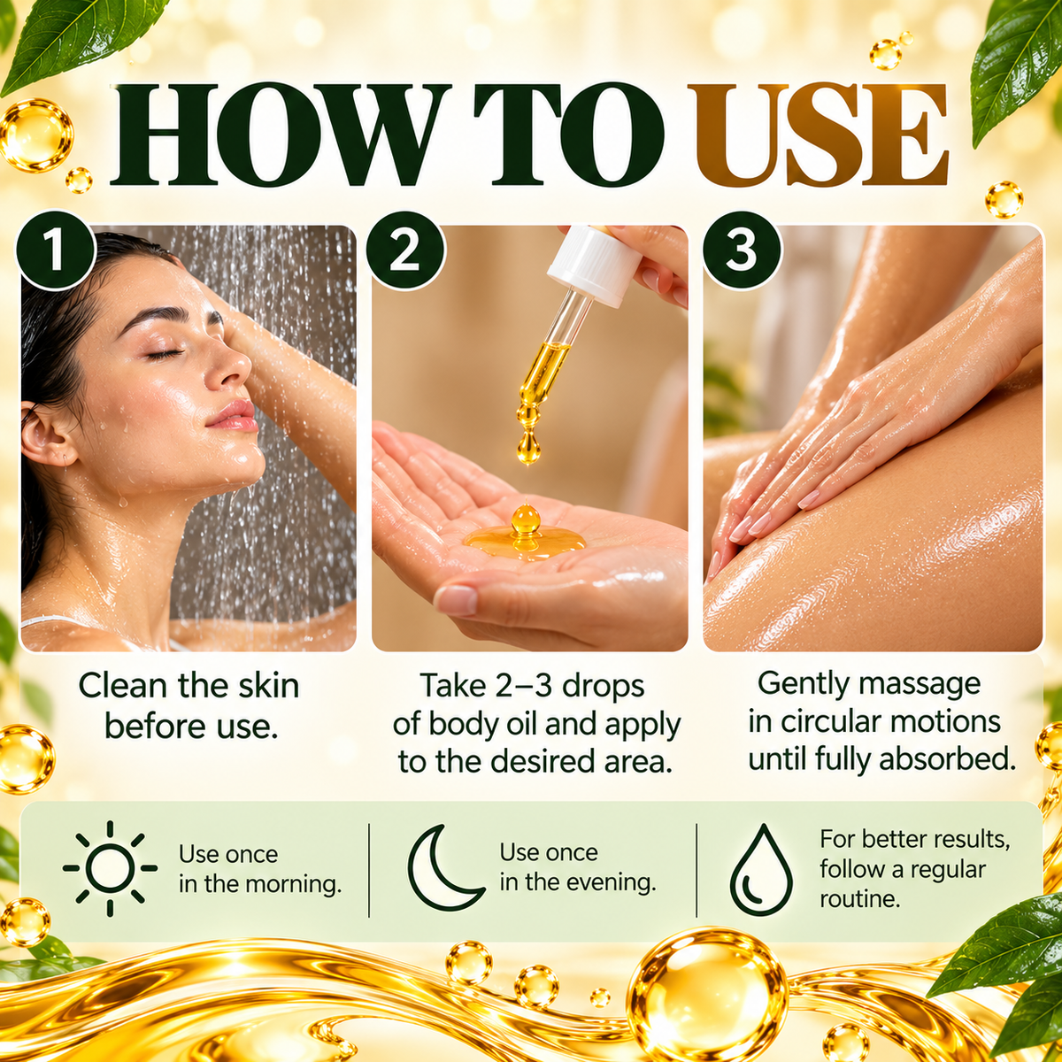 Collagen Lifting Body Oil for Women – Tightening & Firming Body Serum 30ml