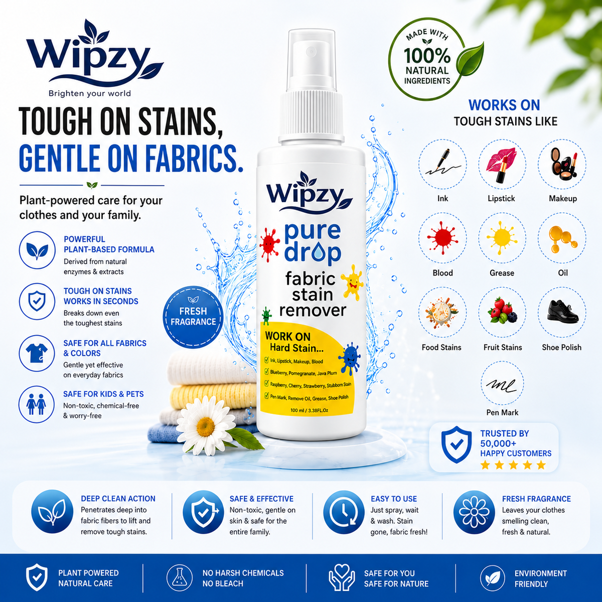 Wipzy™ Stain Remover (Buy 1 Get 1 Free)