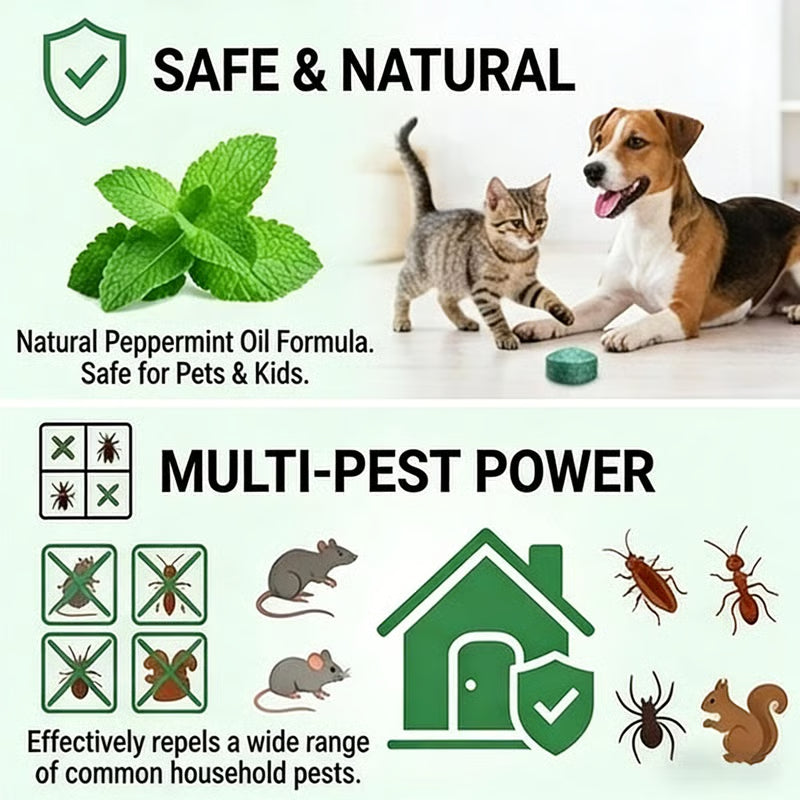 PestShield⢠Rat & Cockroach Repellent Tablets
