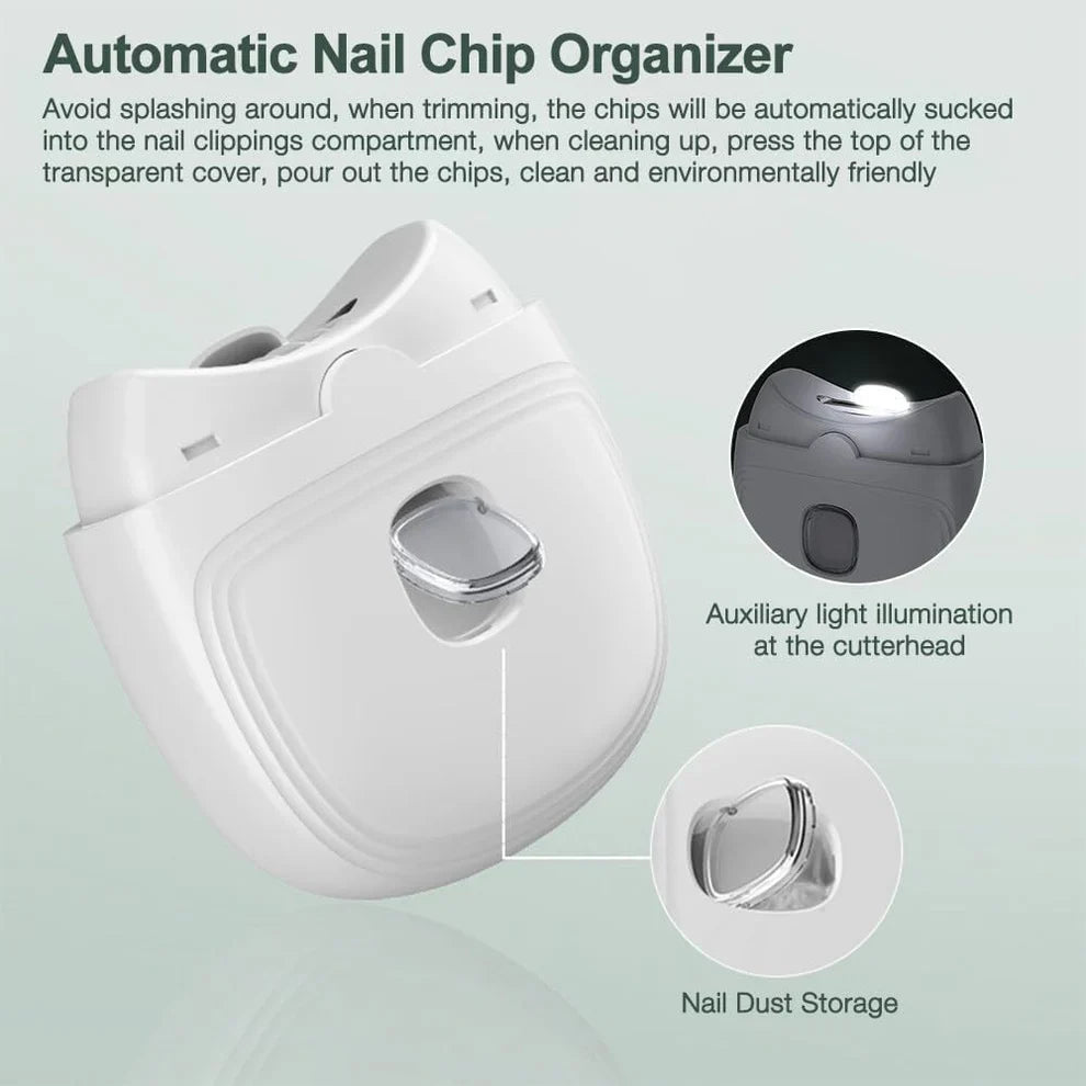 2 In 1 Electric Nail Trimmer – Safe, Painless Nail Grooming | Rechargeable & Quiet
