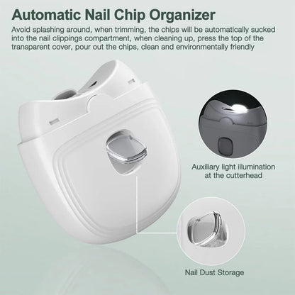 2 In 1 Electric Nail Trimmer – Safe, Painless Nail Grooming | Rechargeable & Quiet