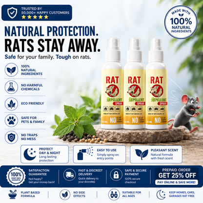 Wipzy™ Rat Repellent Spray – Safe, Effective, and Eco-friendly
