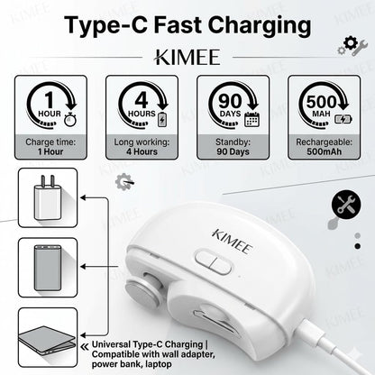 2 In 1 Electric Nail Trimmer – Safe, Painless Nail Grooming | Rechargeable & Quiet