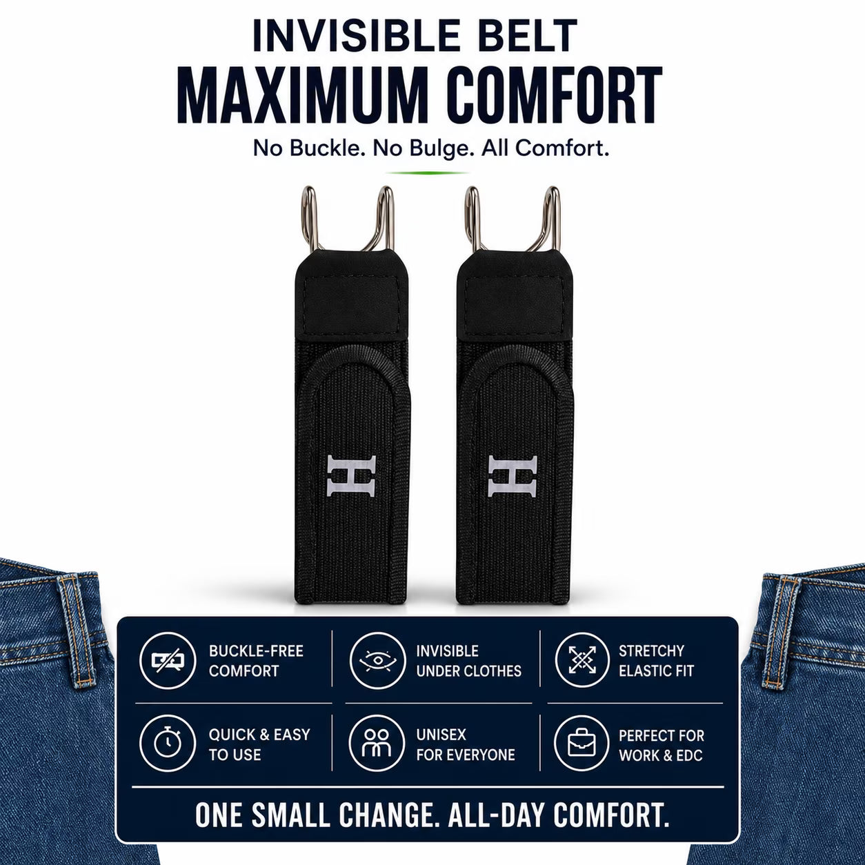 UBELT™ |All-Day Comfort Belt | Easy Wear & Secure Hold | BUY 1 GET 1 FREE