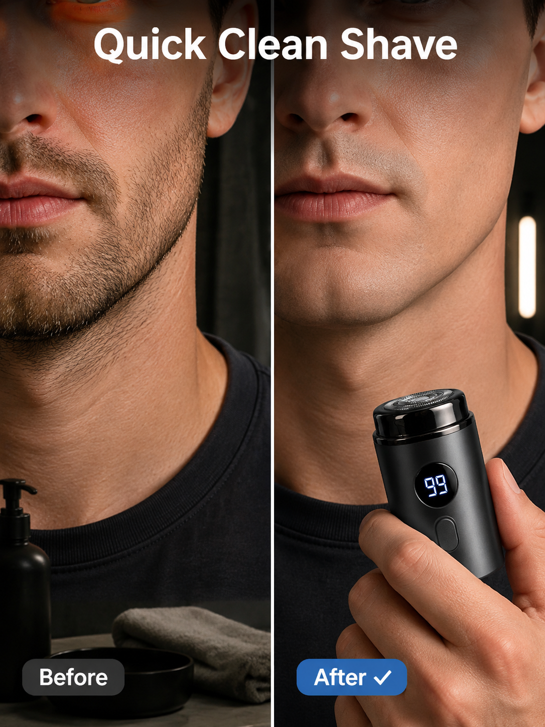 Portable Mini Electric Shaver | No Cuts Guaranteed