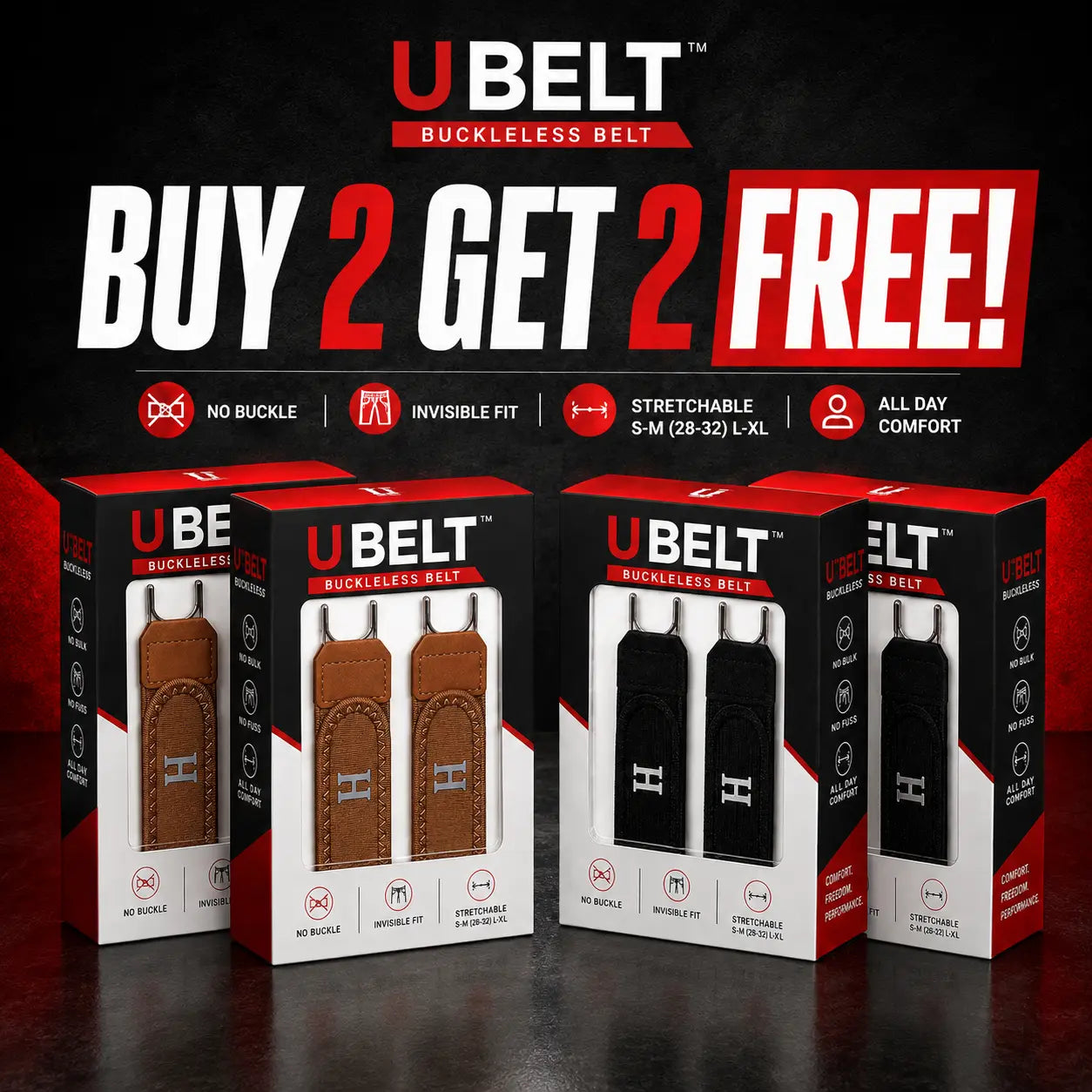 UBELT™ |All-Day Comfort Belt | Easy Wear & Secure Hold | BUY 1 GET 1 FREE