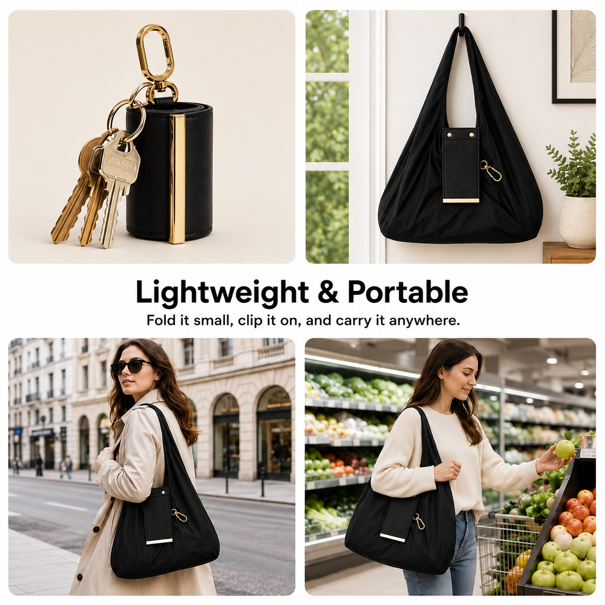 Portable Tote Purse Trendy Purses