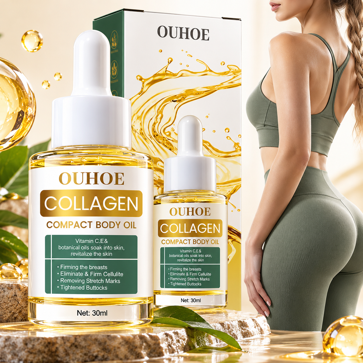 Collagen Lifting Body Oil for Women – Tightening & Firming Body Serum 30ml
