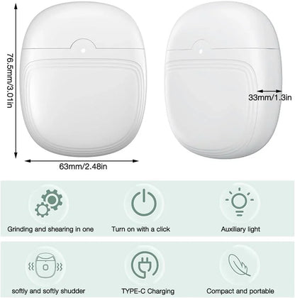 2 In 1 Electric Nail Trimmer – Safe, Painless Nail Grooming | Rechargeable & Quiet