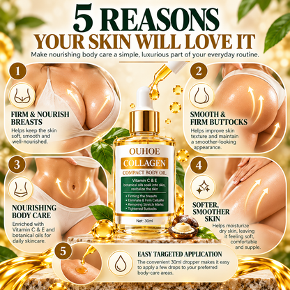 Collagen Lifting Body Oil for Women – Tightening & Firming Body Serum 30ml