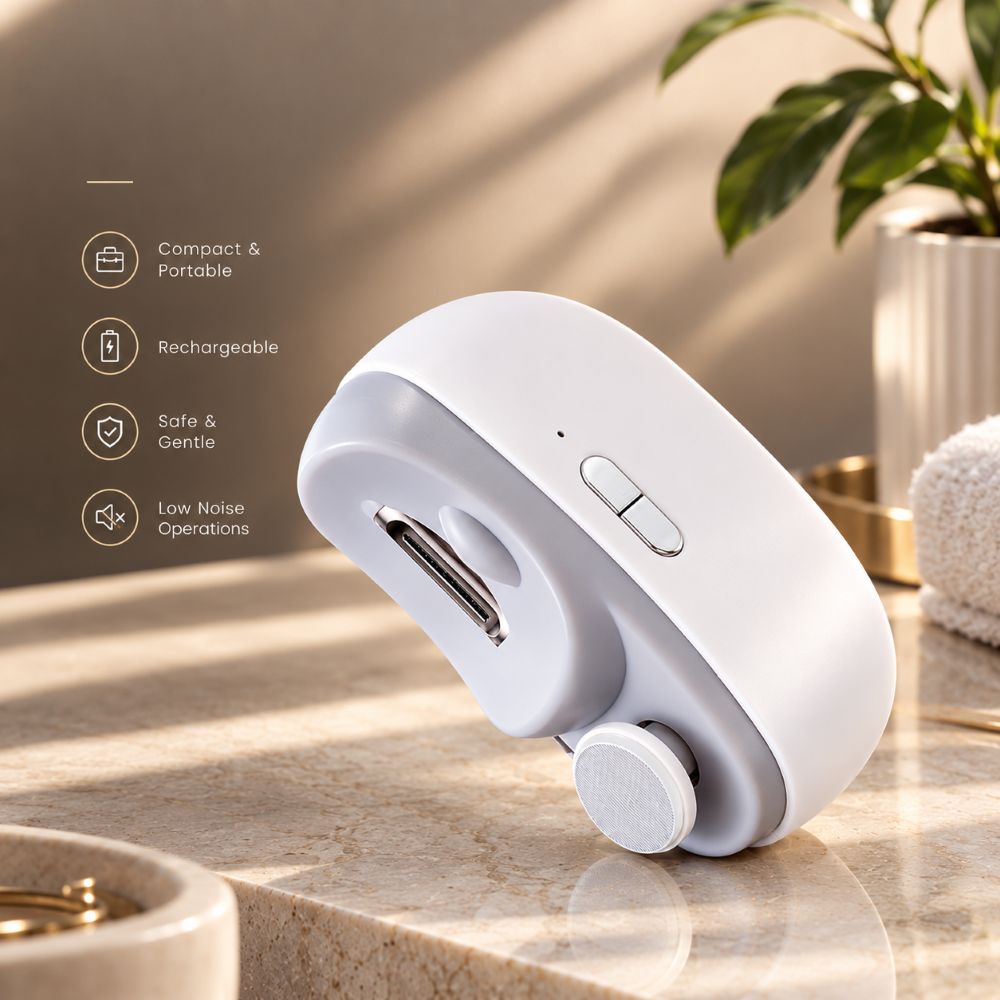 2 In 1 Electric Nail Trimmer – Safe, Painless Nail Grooming | Rechargeable & Quiet