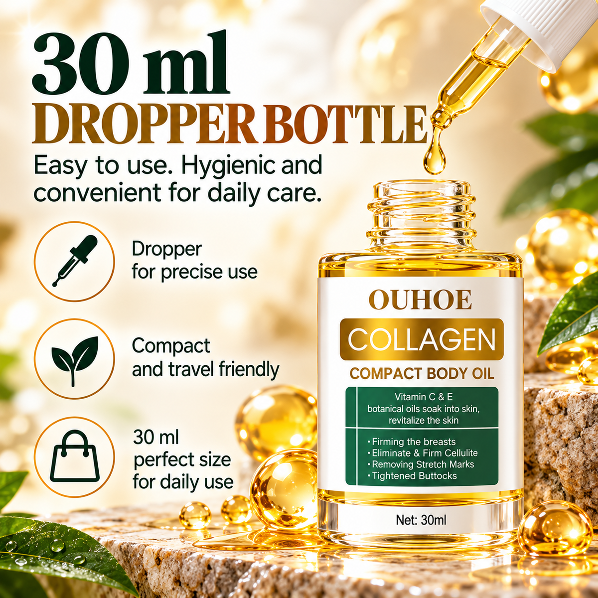 Collagen Lifting Body Oil for Women – Tightening & Firming Body Serum 30ml